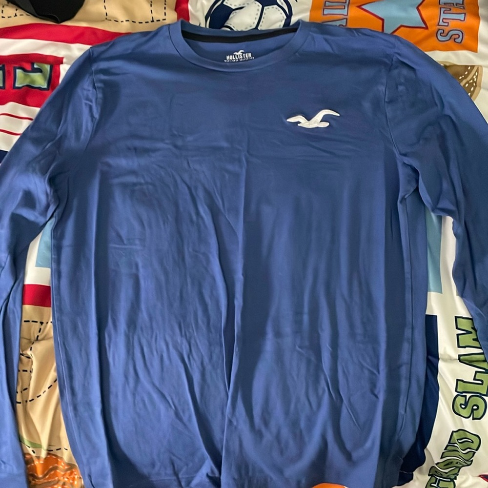 Hollister blue long sleeve